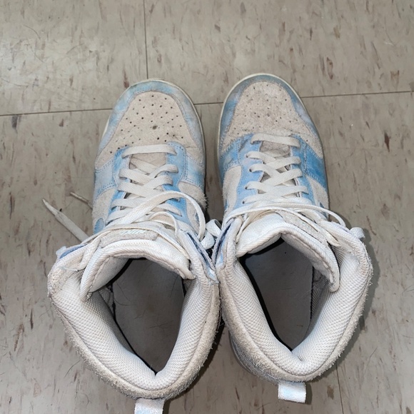 W NIKE DUNKS HIGH HIGH SE  CELESTINE BLUE SAIL 2023 SZ W 11  NIB FDO882 400 - Picture 3 of 4